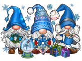 DTF Screen Print Image - Snowman Gnomes